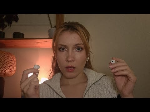 ASMR doing your makeup but you can't hear me? (unintelligible fast tingles)