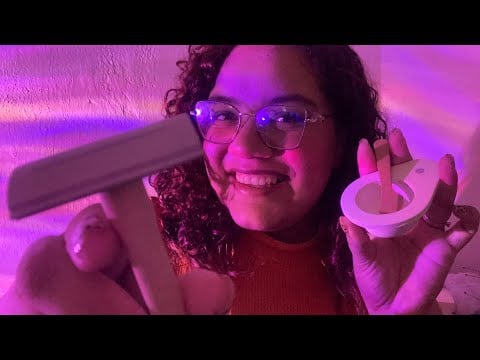 ASMR BARBEARIA RELAXANTE DE MADEIRA 🪵 💈💕