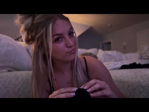 ASMR bare mic scratching + cupped whisper ramble 💌