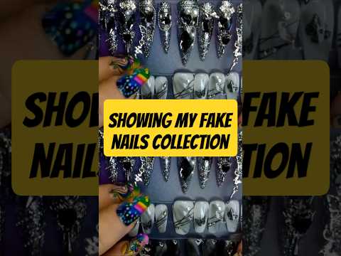 Showing my fake nails #pressonnails #nails #asmr #pretty #asmr #triggersforsleep