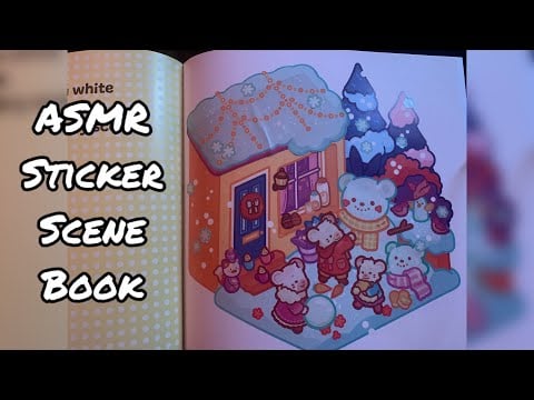 ASMR sticker scene book - Cuddly Christmas Scenes