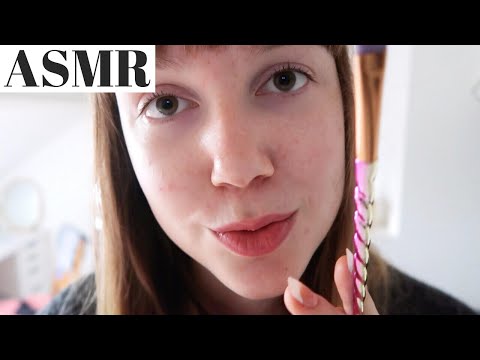 ASMR⎥Face Brushing & Whispering (About My Life)