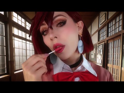 ASMR Lollipop Licking 🍭 + Inaudible Whispers 🔥