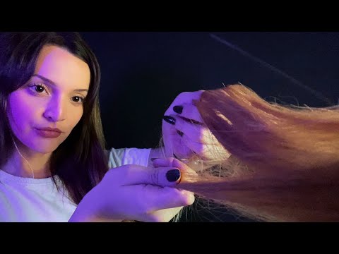 ASMR CABELEIREIRA TRANÇANDO SEU CABELO | Experiência Relaxante no Salão 💆‍♀️