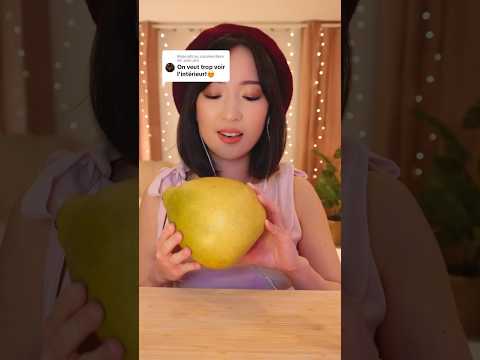 On épluche un POMELO chinois en ASMR 🍈😍 #asmr #pomelo