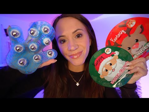 ASMR Cozy Pampering & Personal Attention By The Fire (skincare, fire crackling, layered sounds)