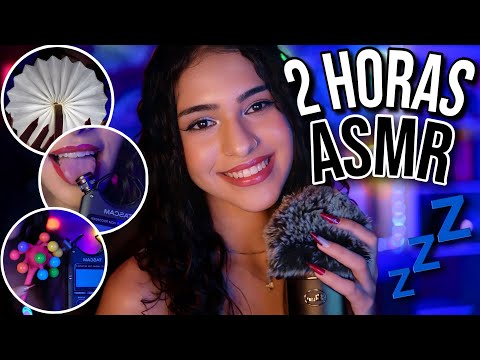 ASMR | 2 HORAS para quem PRECISA DORMIR – sons de boca, tapping, gloss, 😴