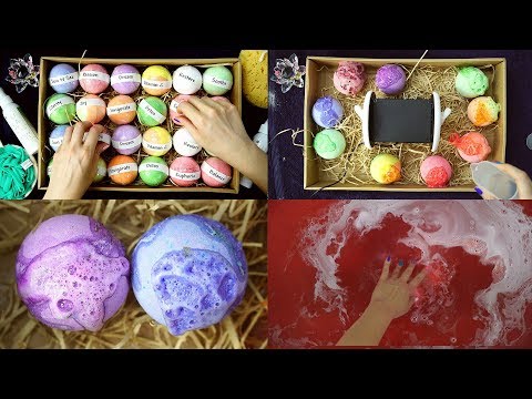 ASMR Bath Bombs Extravaganza! Lush Binaural Fizzy & Water Sounds