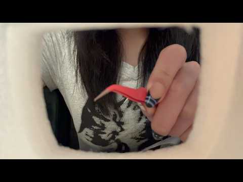 trash asmr | plucking bad energy, whispers, etc