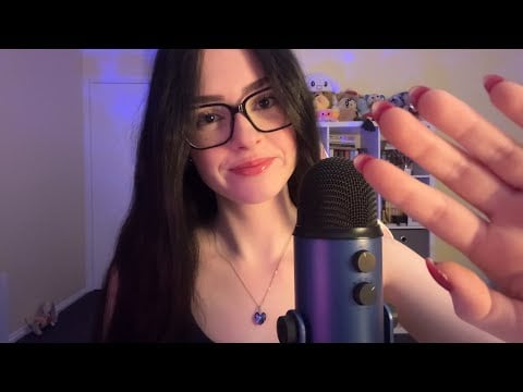 ASMR ramble, comforting affirmations & face touching 🧸