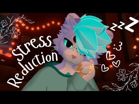 [Furry ASMR] Fluff helps you reduce stress for sleep :3 [Sleep-aid] [Soft-spoken] [Whispering]