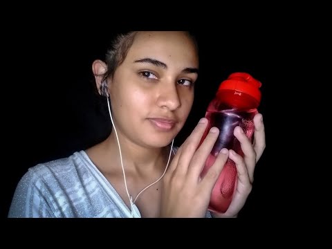 ASMR : TE FAZENDO RELAXA COM SOM DE LÍQUIDO + TAPPING EM 2 MINUTOS