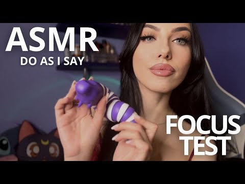 ASMR - ESAME NERVI CRANICI + FOCUS TEST + SEGUI LE MIE ISTRUZIONI PER DORMIRE