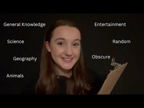 asmr asking you trivia questions (ASMR Virtual Quiz)