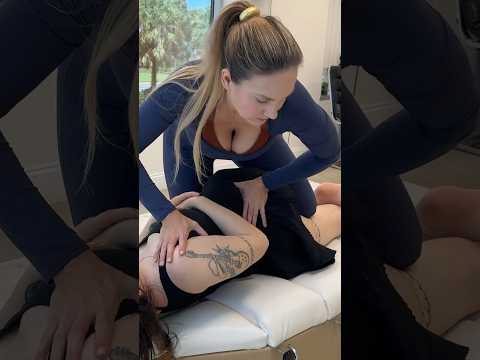 Her Spine Snapped 8 Times in 10 Seconds – WOW!  #asmr #chiropractor