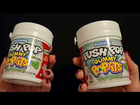 NO TALKING ASMR | Gently Turning Containers of Push Pop Gummy Pop Its