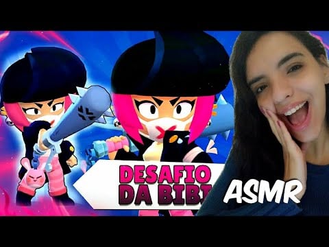 ASMR - BRAWL STARS - JOGANDO DESAFIO DA BIBI - GANHEI INVICTA + SONS DE BOC4.