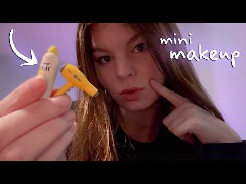 ASMR getting you ready with the world's tiniest makeup 💄 (personal attention)