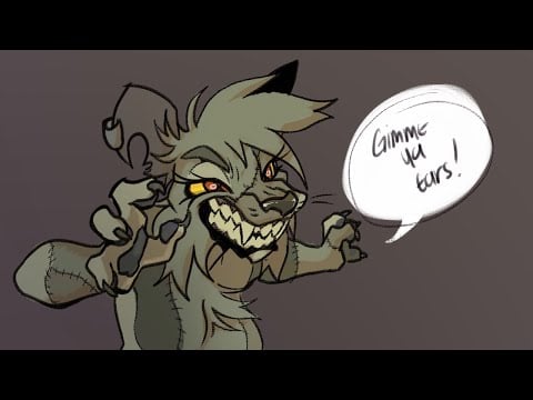 Furry Asmr| Zombie Hyena Eats Your Ears (tounge punches, mouth sounds, no talking)