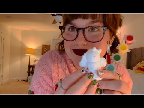 ASMR Painting Studio Roleplay Holiday Edition 🎨🎄(tapping, whispering, keyboard sounds)