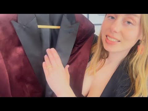 asmr personal stylist roleplay | clothing fitting personal attention