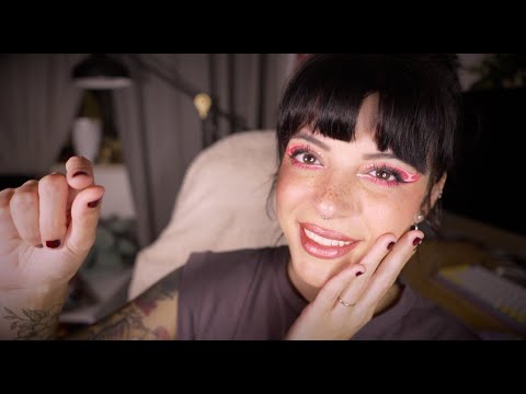 ASMR | Doing Your Dreamy, Sleepy-Time Makeup (No Props + JUST Mouth Sounds)