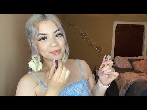 ASMR bestie helps you pick out a lipgloss for a date