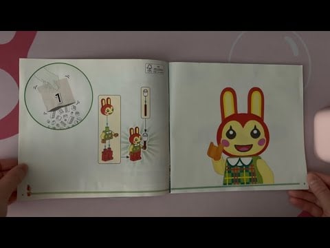 ASMR Flipping Through AC Lego Set Instructions - Bunnie's Outdoor Activities (No Talking)