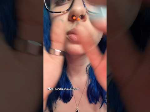 ASMR hand & ring sounds 😴 #asmr #asmrhandssounds #shorts #asmrhandmovements