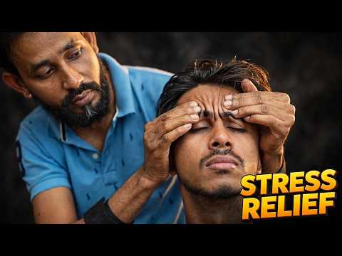 ASMR Head & Neck Massage For Extreme Stress Relief | Neck Cracking & Forehead Tapping