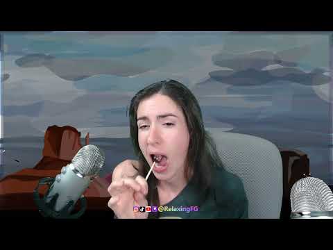 ASMR - Blow Pop & Cheek Pulling