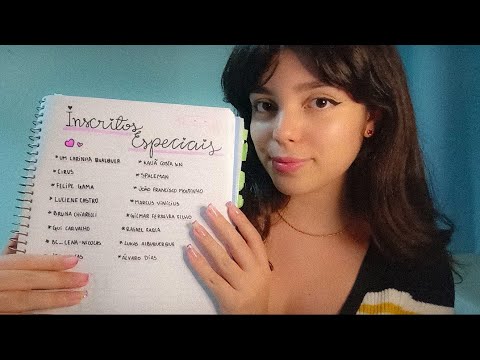 TRIGGERS COM OS NOMES DOS INSCRITOS 📋👥💕|ASMR