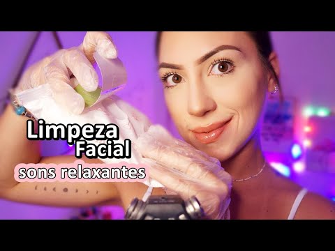 ASMR: SPA FACIAL | VOCÊ VAI SENTIR O TOQUE NO SEU ROSTO - APLICAÇÃO E CUIDADOS FACIAIS.