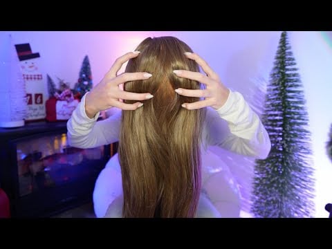 ASMR Hair Play, Scalp Massage, & Hair Brushing For Sleep 😴
