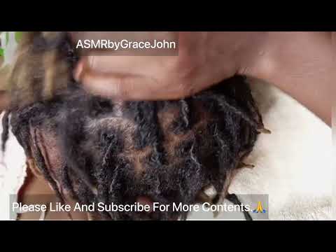 Asmr Hair Play | Locs And Flakes| Nitpicking Scalp Scratch| #asmr #locs #dandruff