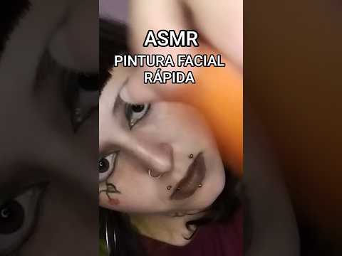 PINTURA FACIAL RÁPIDA NA FESTINHA #asmr #makeup #mouthwhisper #asmrsounds #relax #visualtingle