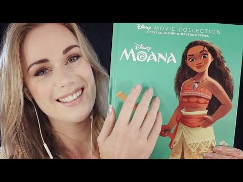 ASMR VAIANA/MOANA DISNEY STORY TELLING BOOK READING (ear to ear)