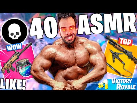 ASMR FAST MOUTH SOUNDS FORTNITE SOLO VS SQUAD (40 KILLS WIN) - ASMR en ESPAÑOL