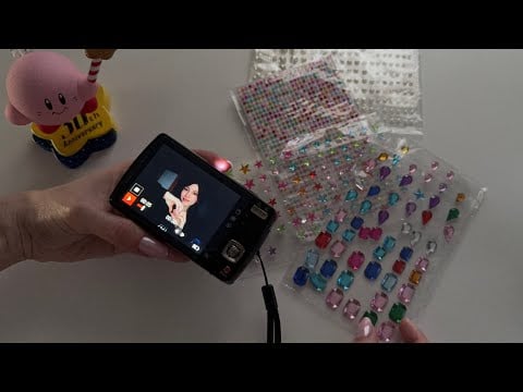 ASMR lofi & laidback ₊˚⊹☆ decorating my digital camera , soft spoken & whispers
