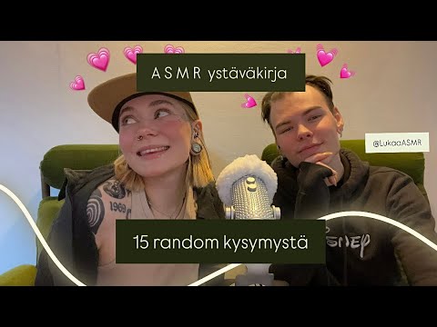 ASMR Suomi - ystäväkirjan random kysymyksiä seurana ihana @LukaaASMR 💌✨