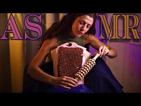 ASMR | MASSAGEM NA SUAS COSTAS CRAVEJADAS DE MADEIRA 🪵 