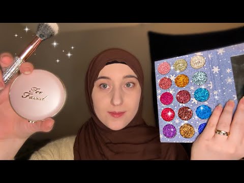 ASMR- Doing Your ✨GLITTERY✨ Makeup 🪩 💄