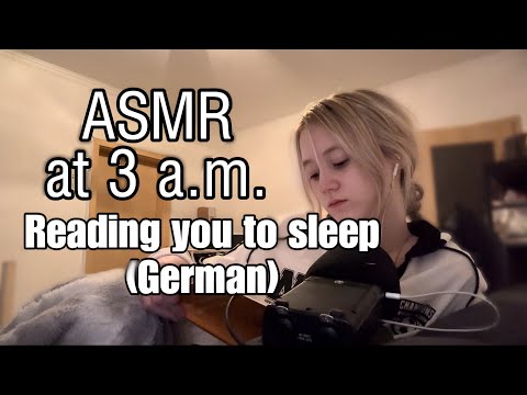 ASMR at 3am | Reading you to sleep (German)