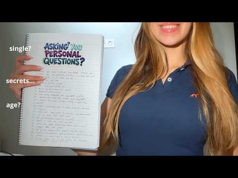 asmr asking you personal questions (but I answer too) 😶