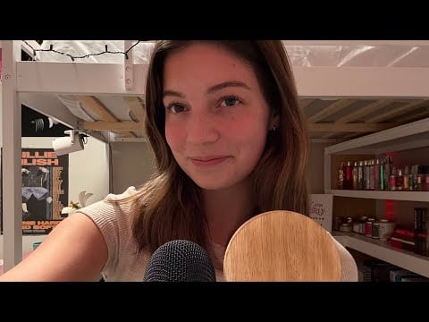 ASMR | wood tapping & scratching + light rambles✨