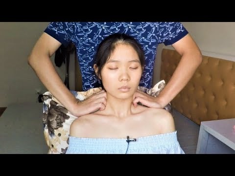 Neck, Shoulder & Upper Back Massage with Oil | Massage ASMR