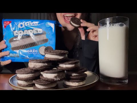 NEW LOADED OREOS ASMR EATING 