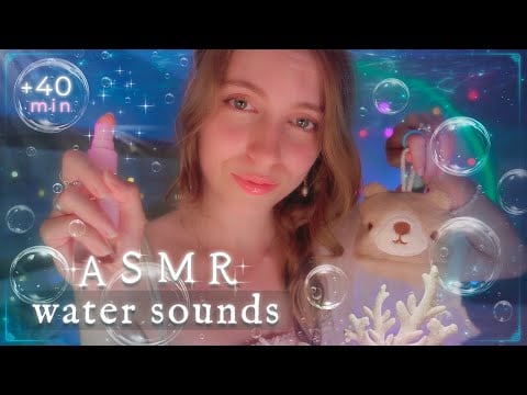 ASMR ✧ SONIDOS de AGUA para Refrescar tu Carita en Verano 🩵✨