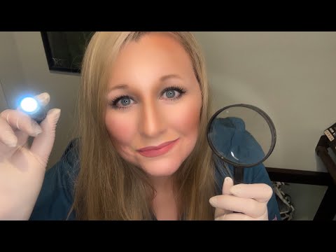 ASMR Friend Checks Your Eye | Gloves, Pen Light, Breathing