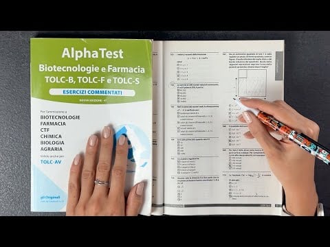 ASMR 📙 STUDIO MATEMATICA con VOI • Test d'ingresso UNIVERSITÀ (Whispering)